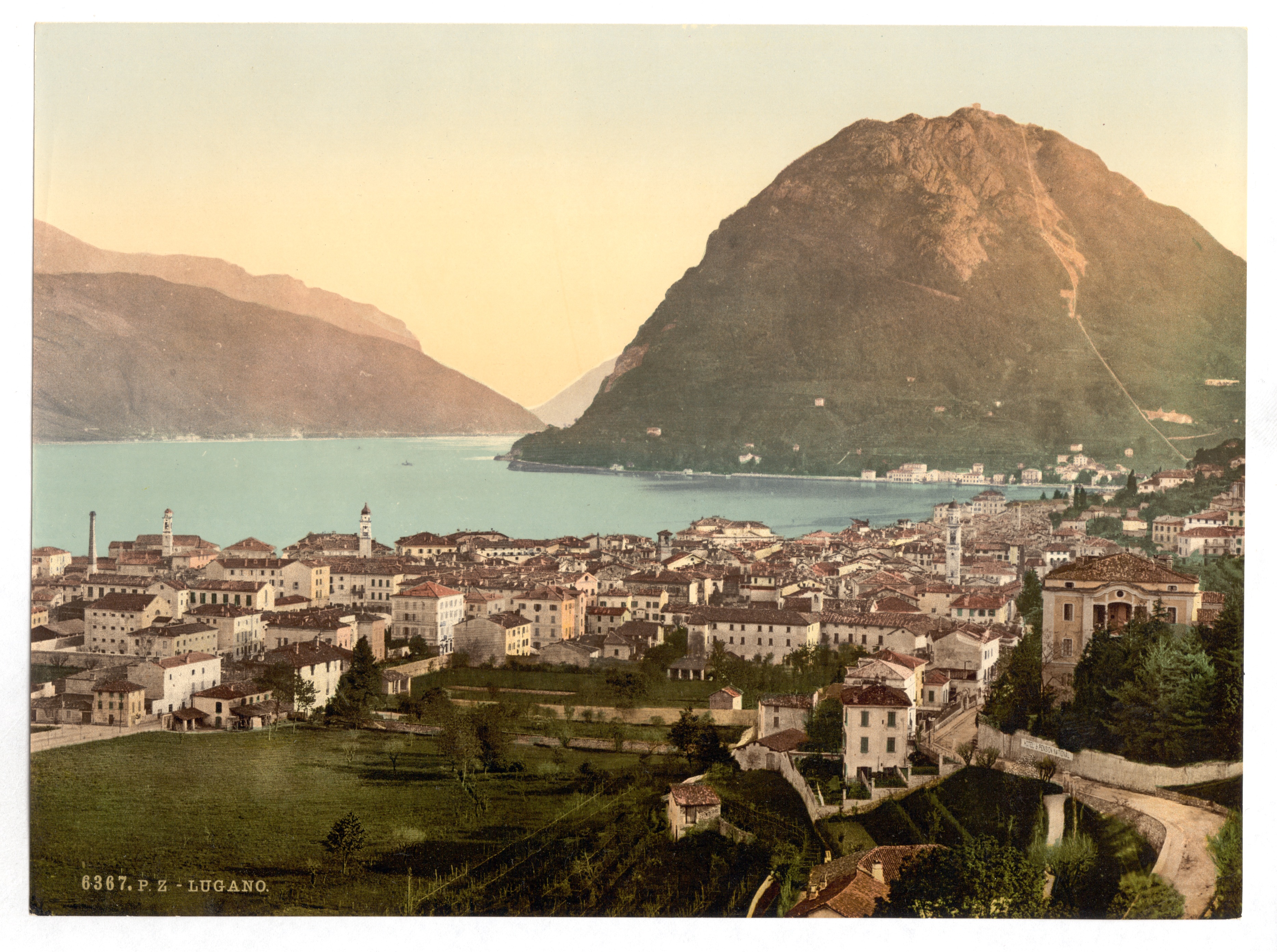 Lugano, general view, Tessin, Switzerland-LCCN2001703232