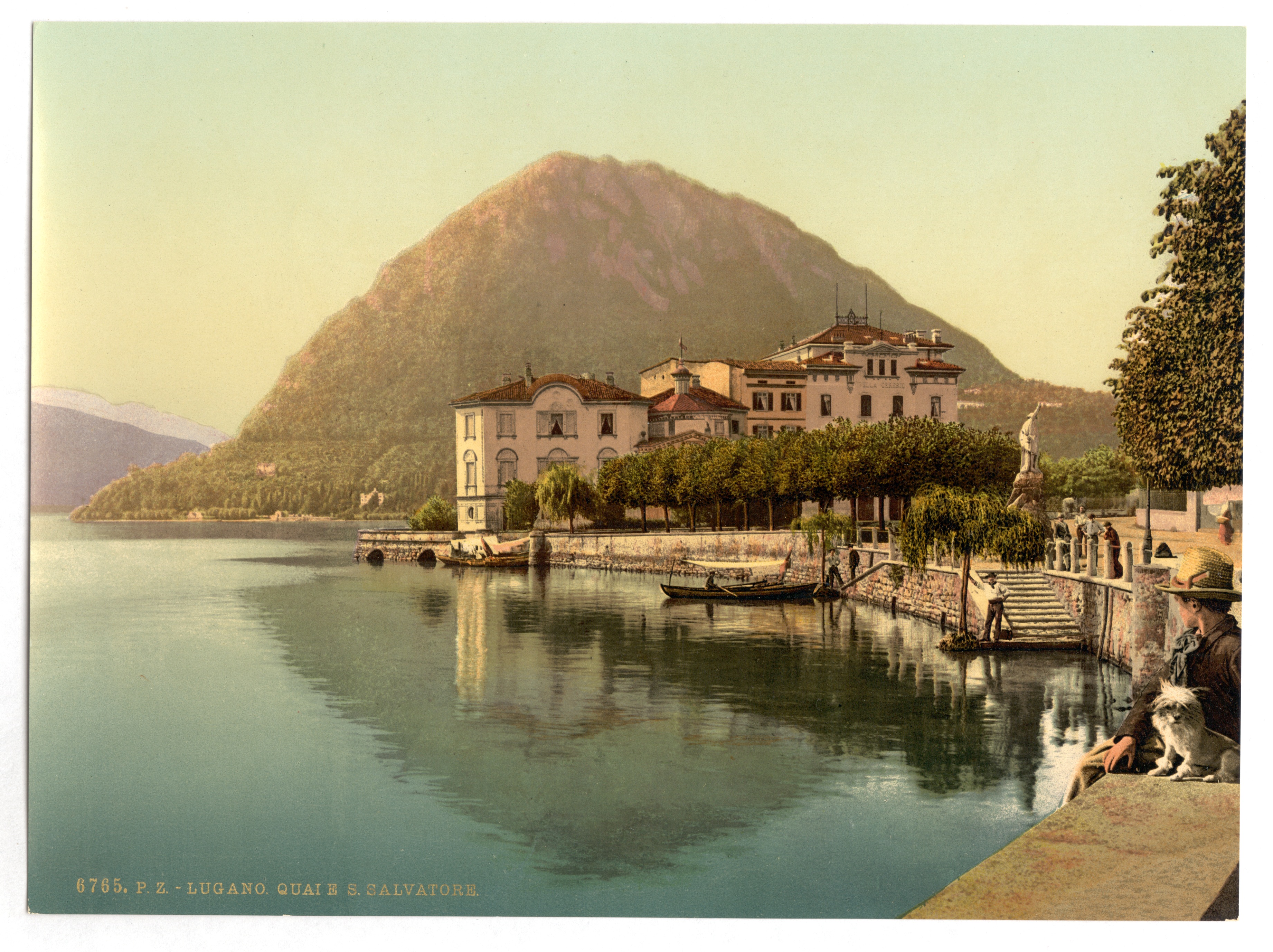 Lugano, the quay, and San Salvatore, Tessin, Switzerland-LCCN2001703241