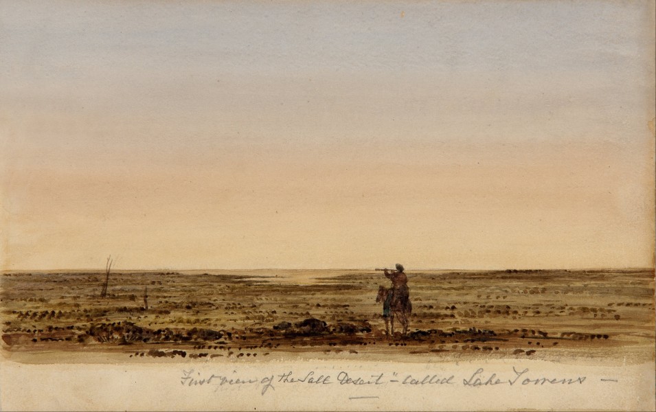 E. C. Frome - First view of the salt desert - called Lake Torrens - Google Art Project