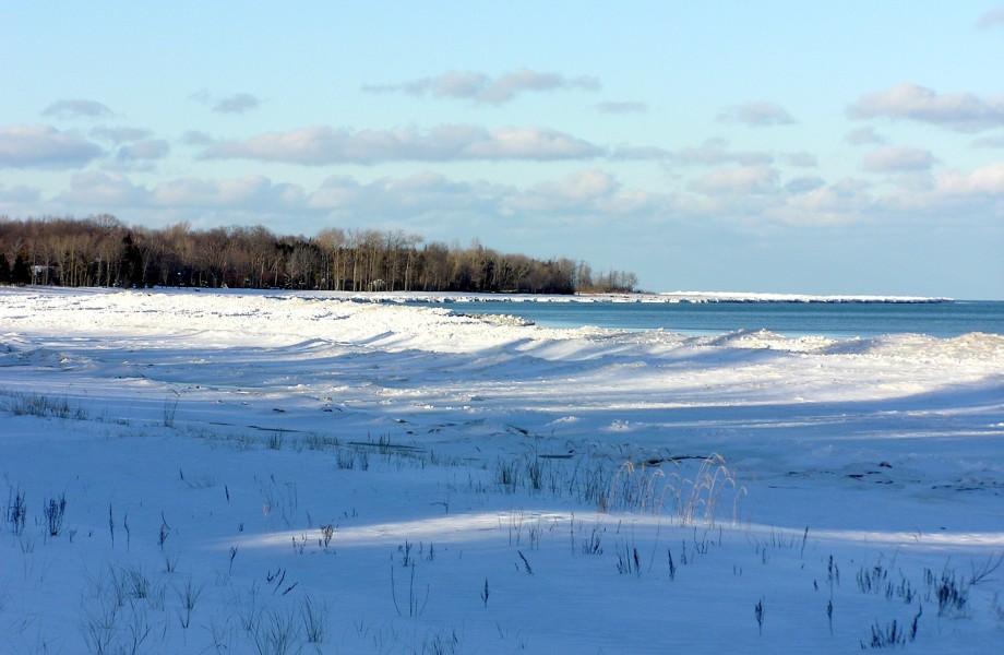 Ice dune on Lake Huron
