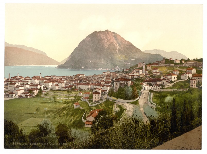 Lugano, from Massagno, Tessin, Switzerland-LCCN2001703235