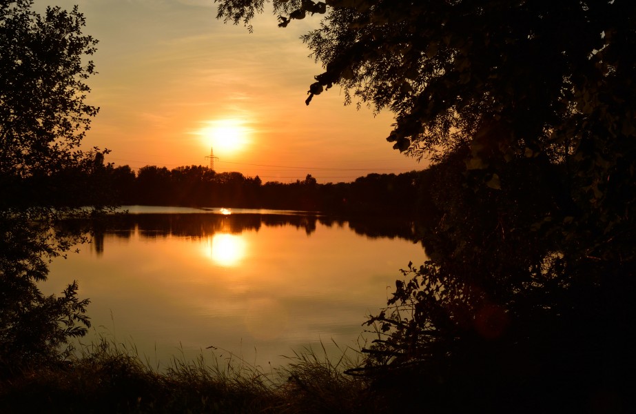 Steinwedeler Teich Sonnenuntergang 2