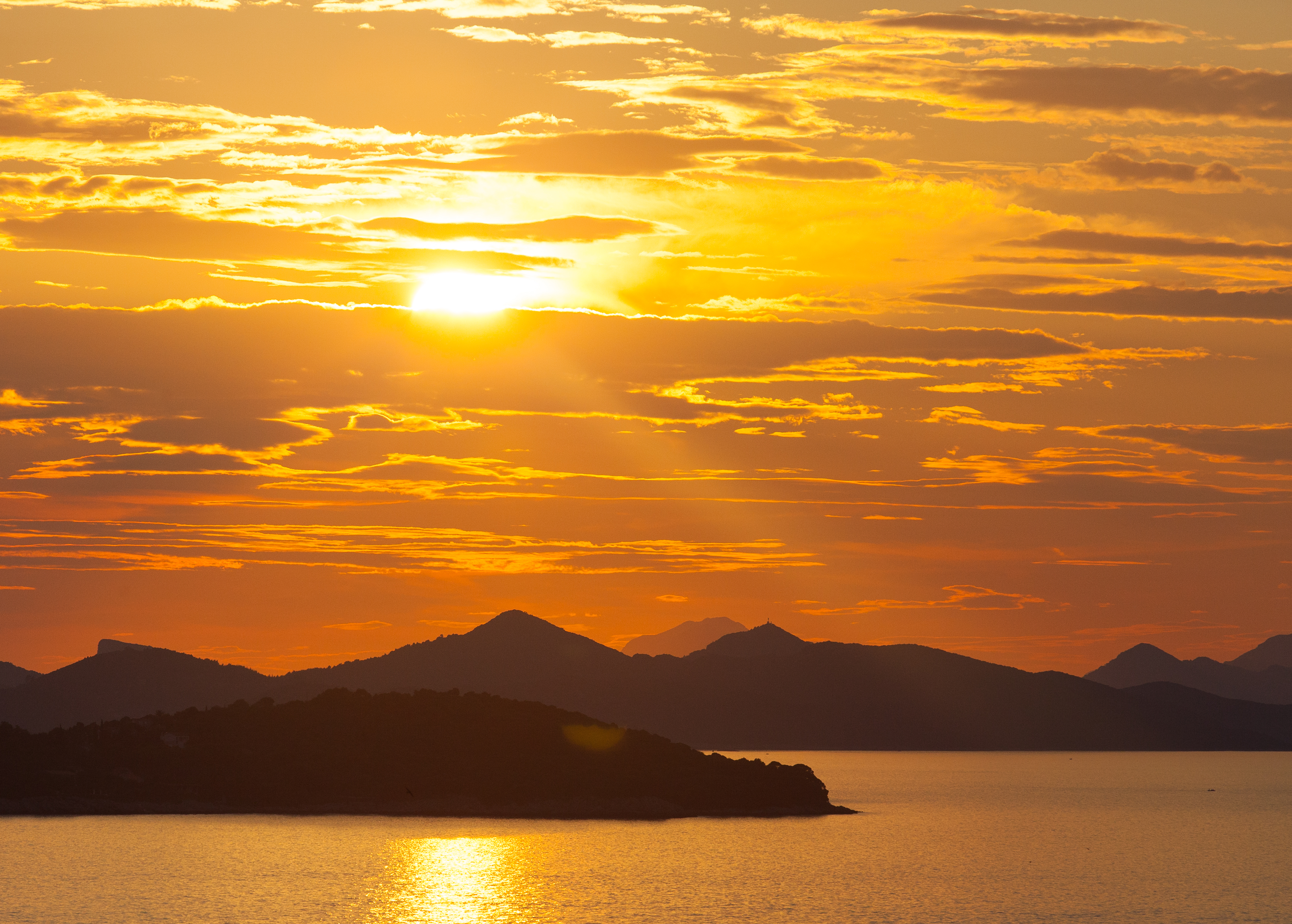 a creation of God - a sunset in Dubrovnik, Croatia, July 2014, picture 10