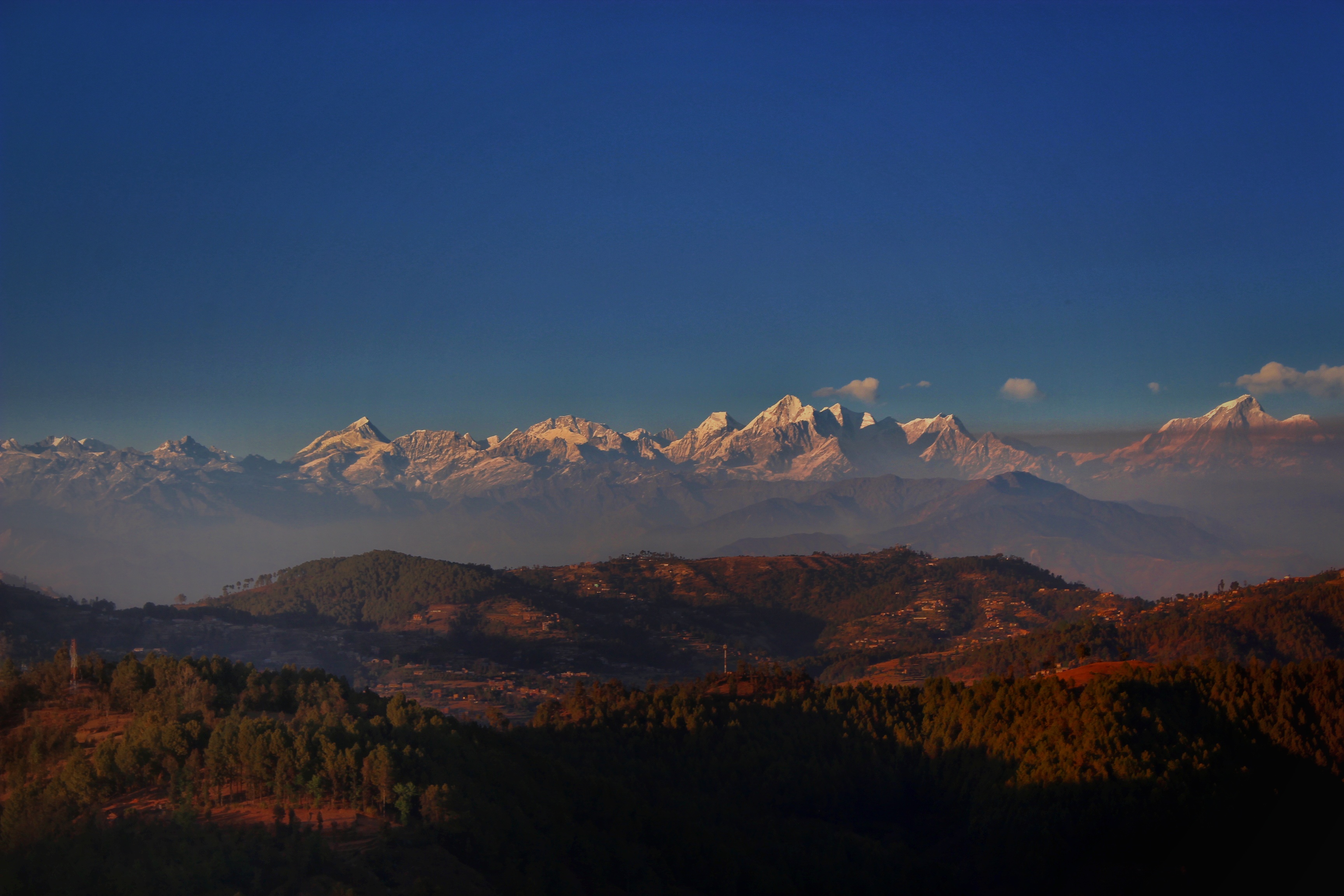 Mountain range from Balthali