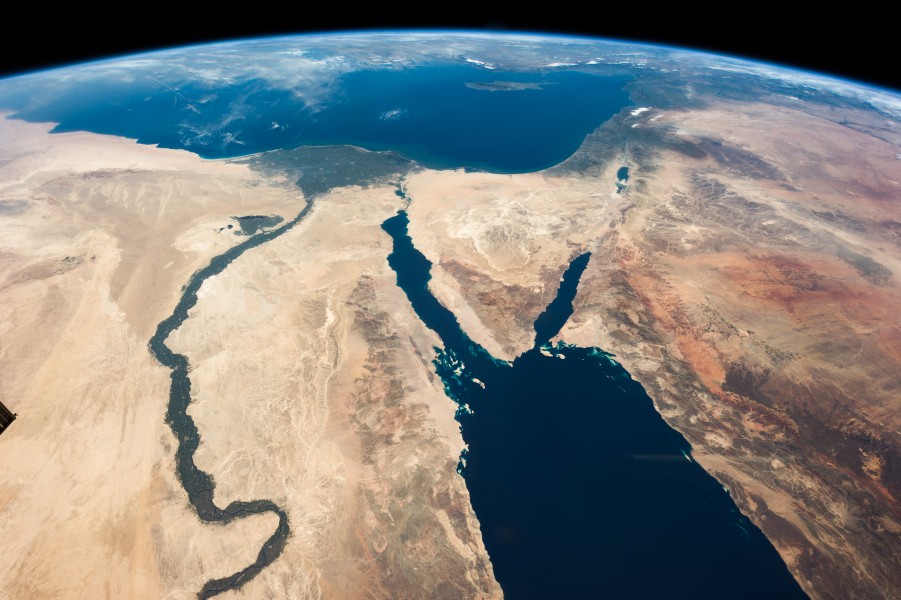 ISS035-E-007148 Nile - Sinai - Dead Sea - Wide Angle View