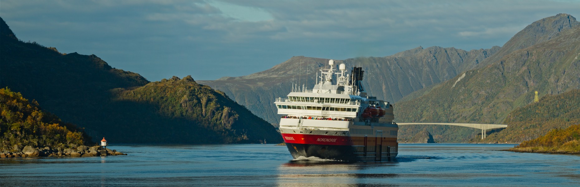 MS Nordnorge, Hurtigruten in Raftsundet, Nordland, Norway, 2015 September