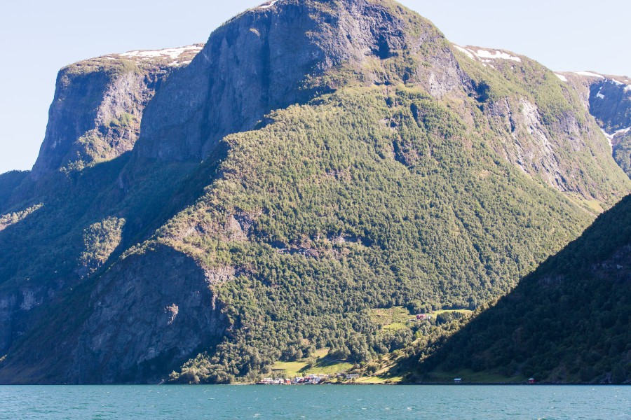 mountains around a branch of the Sognefjord, Norway, near Flåm, June 2014, picture 72