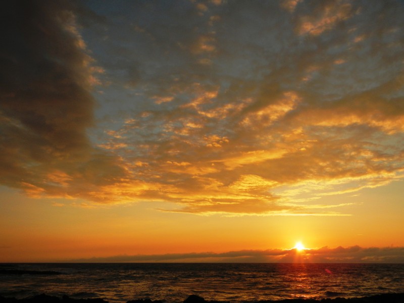 Sunset over Kua Bay