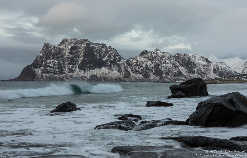 Uttakleiv beach, Norway, in February 2020, photographed by Serhiy Lvivsky, picture 2