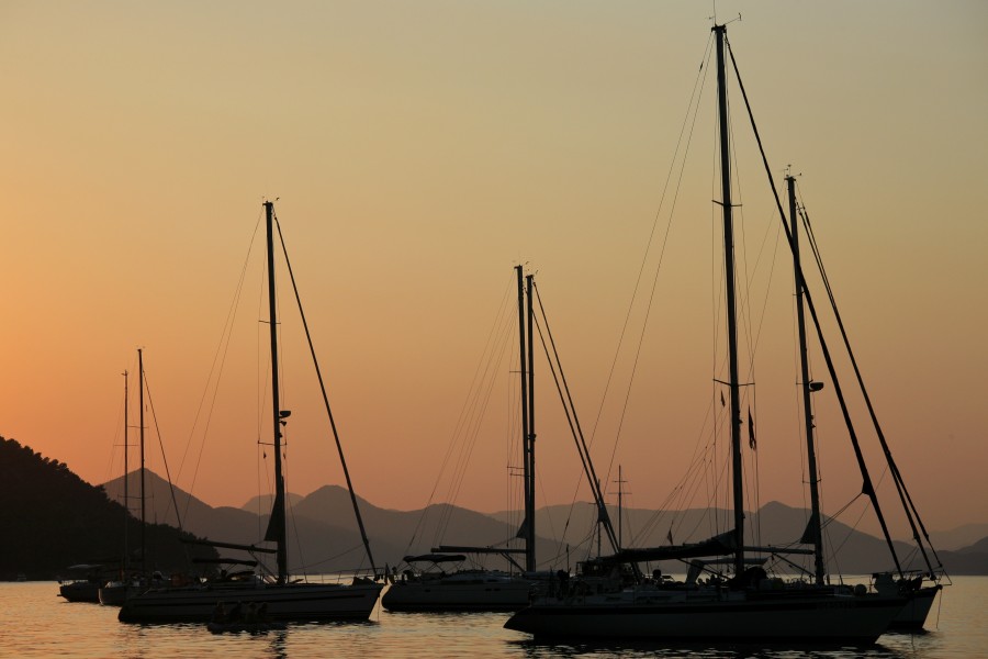 Yacht Silhouettes at Sunset (5969097337)
