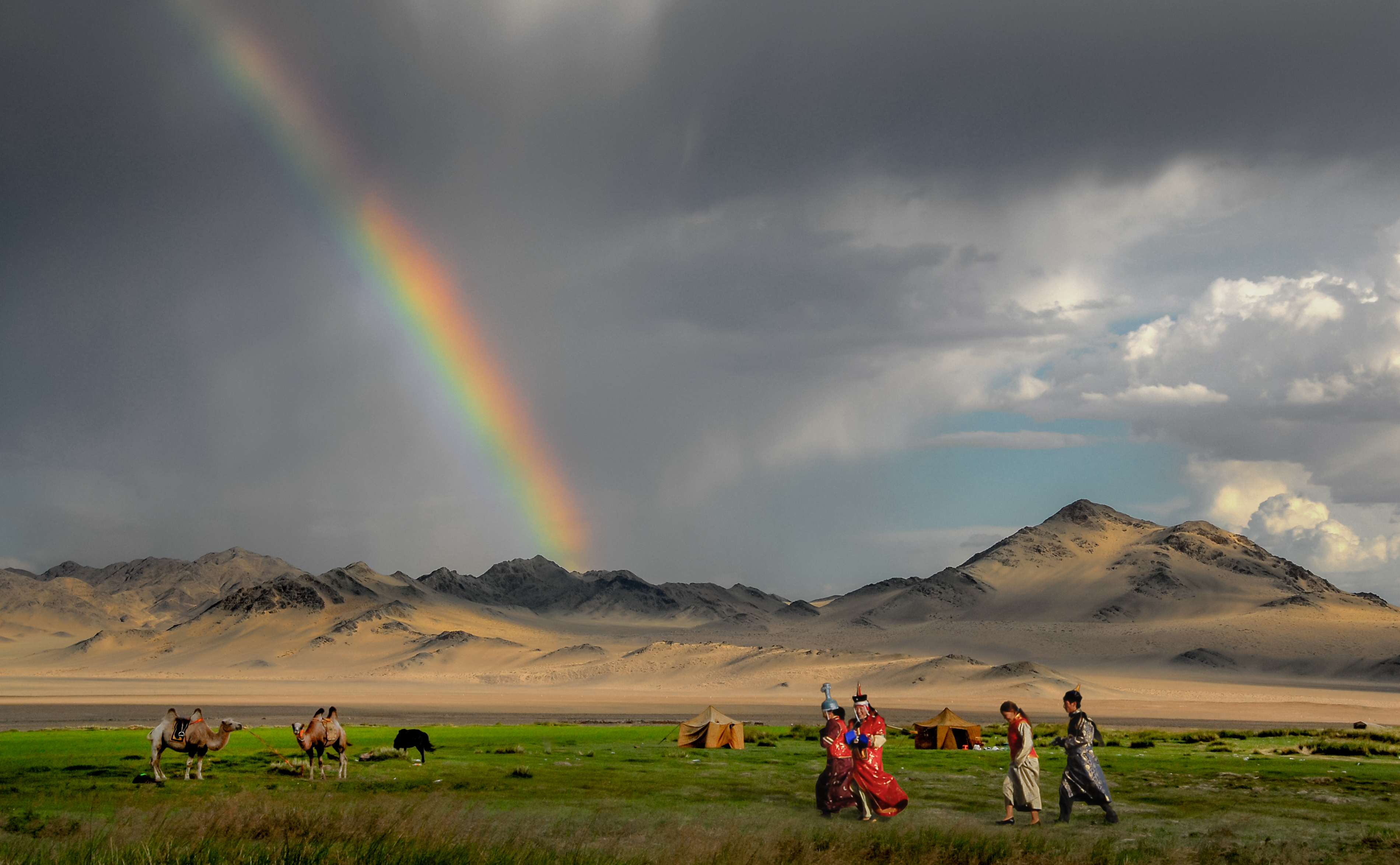 Rainbow in Mongolia (23955458716)