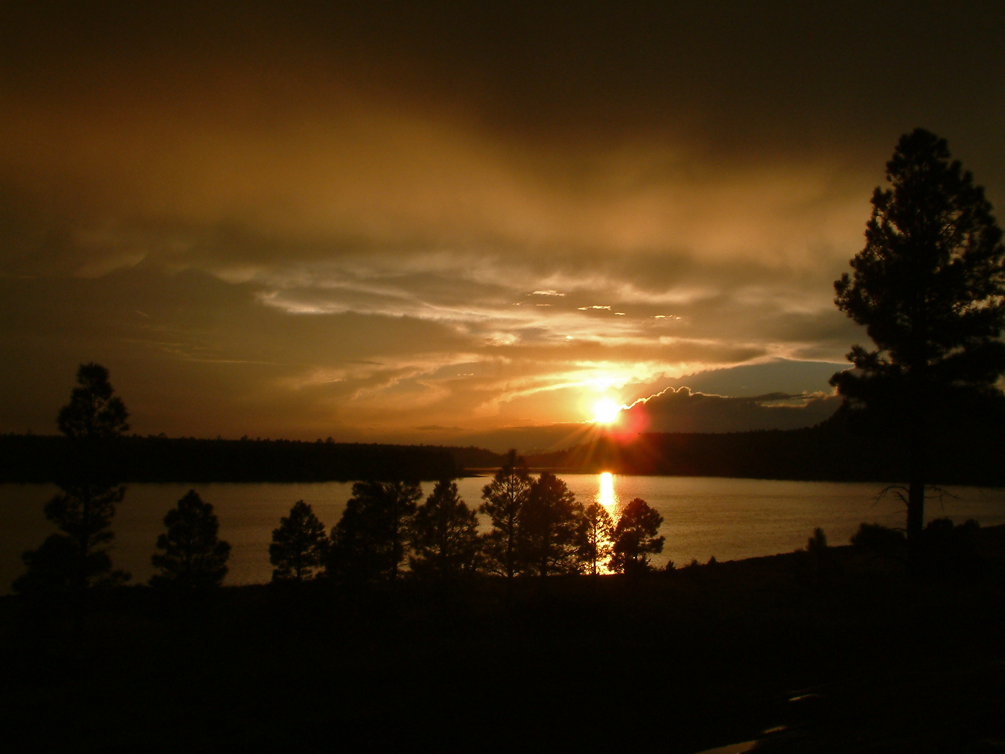Sunset at Upper Lake Mary (4014545661)
