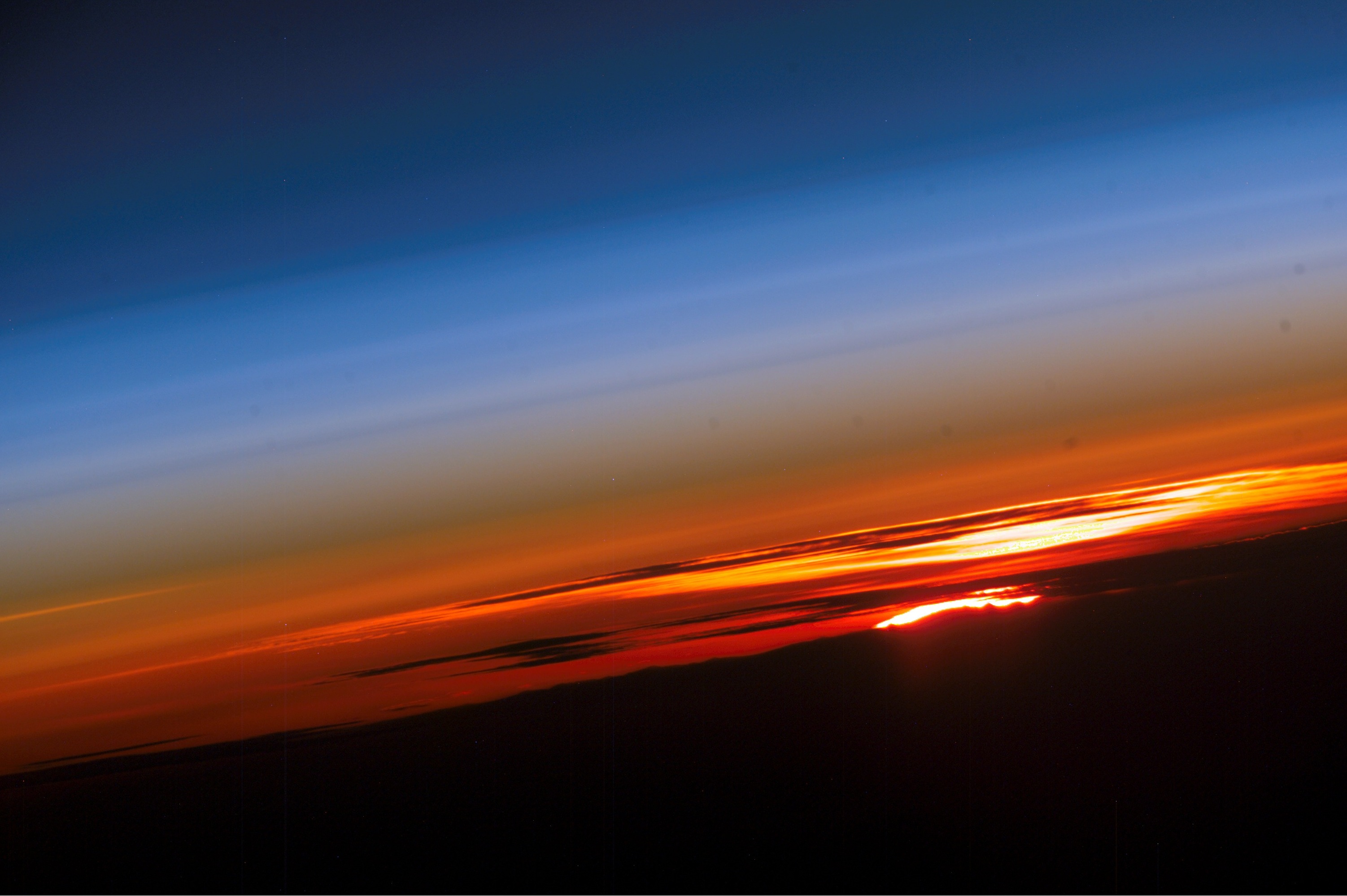 Sunset from Internation space station