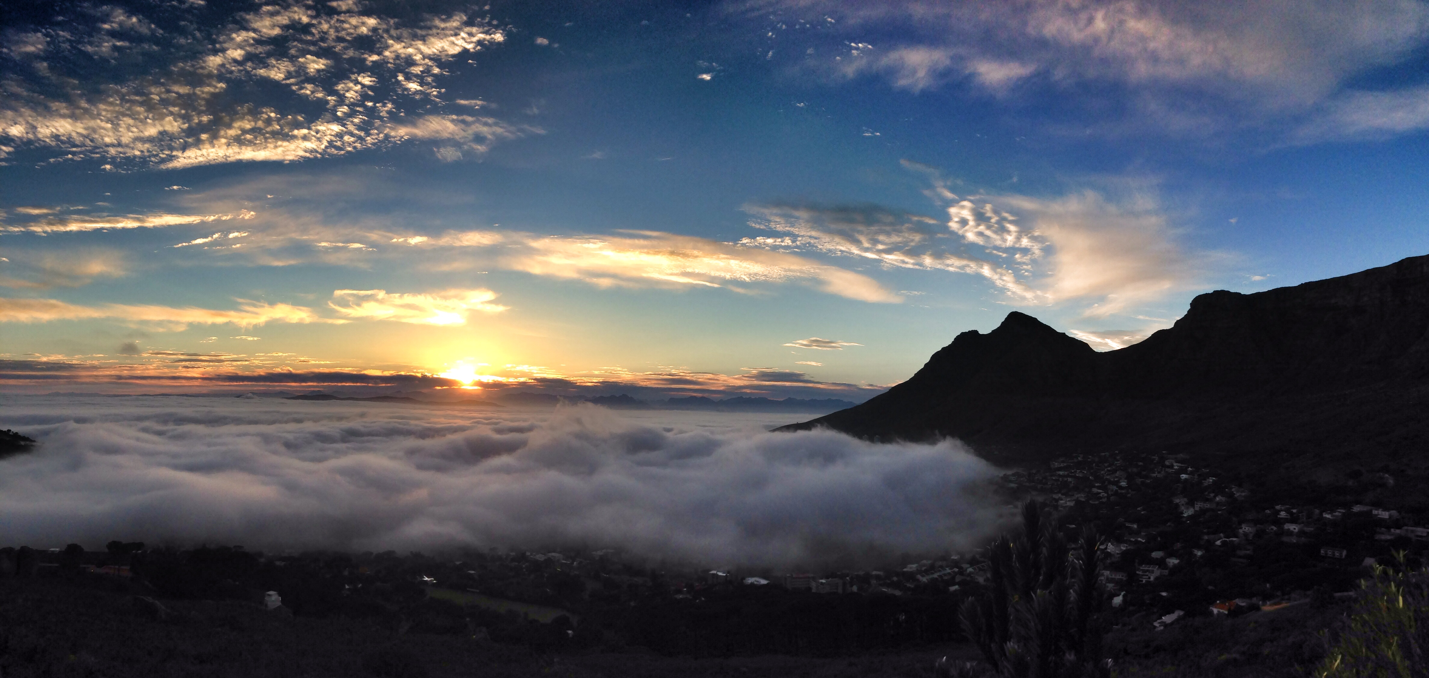 Table Mountain from Lion's Head dusk 2014