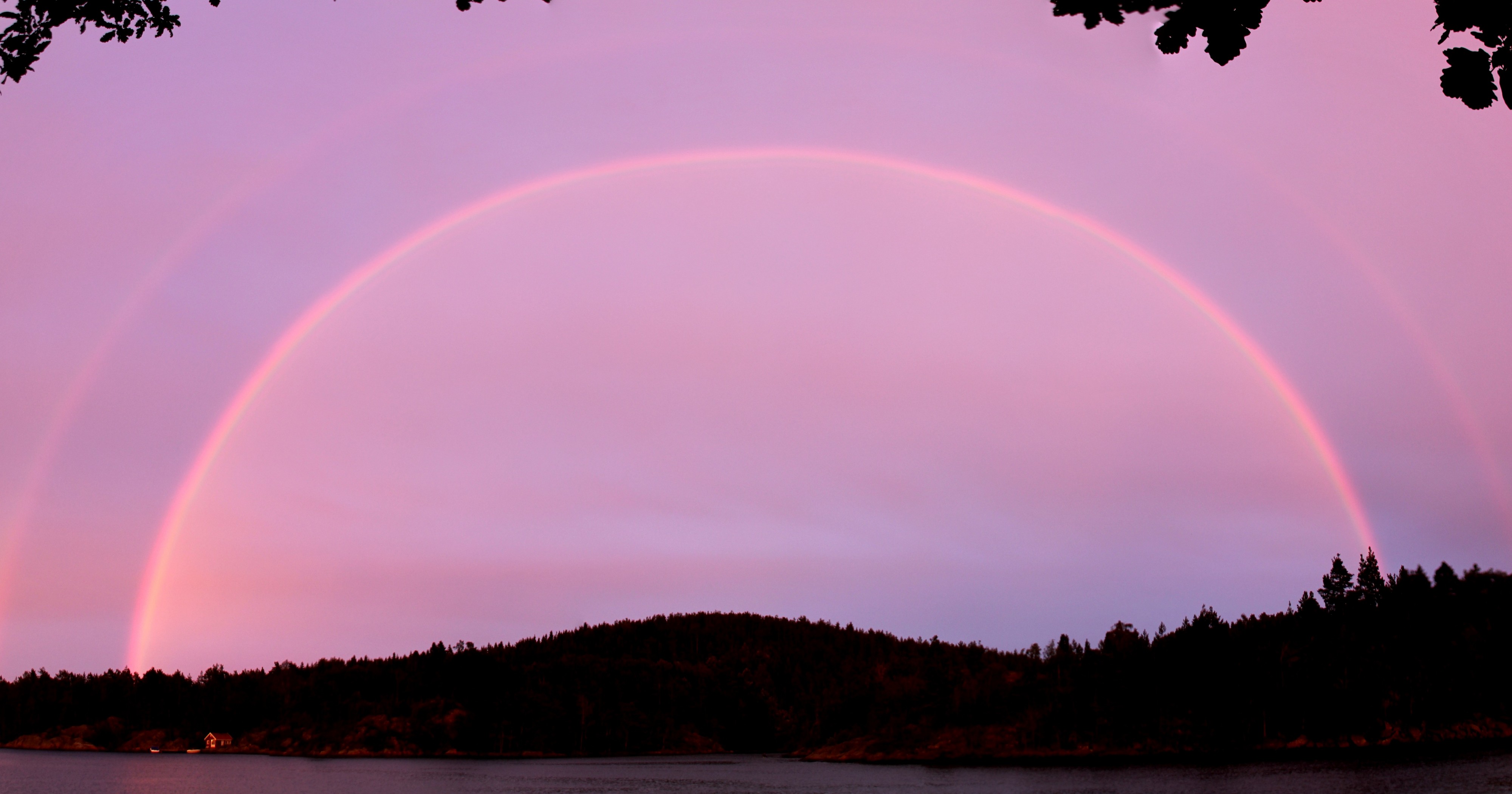 Double rainbow, Svanevik