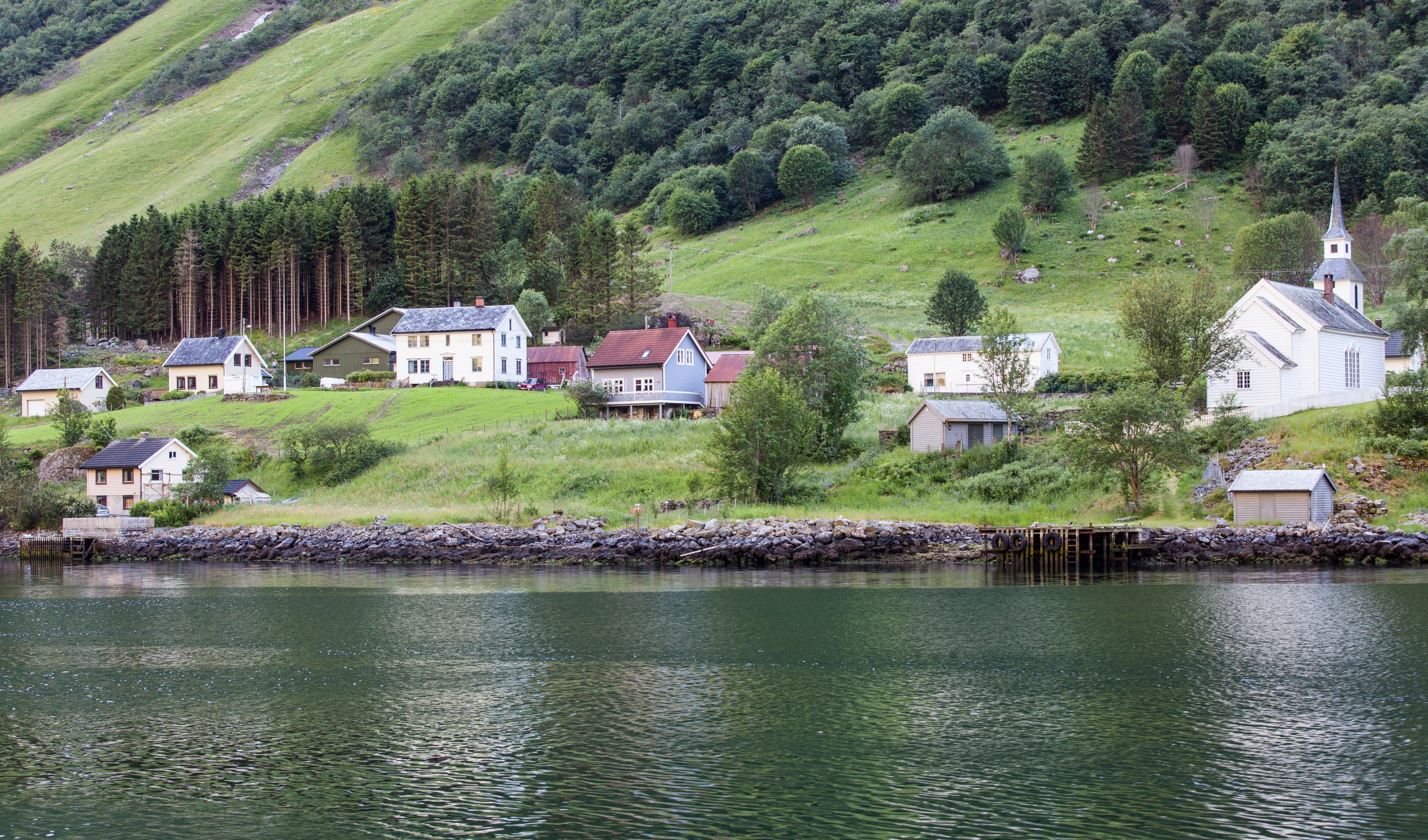 a branch of the Sognefjord, Norway, near Flåm, June 2014, picture 97