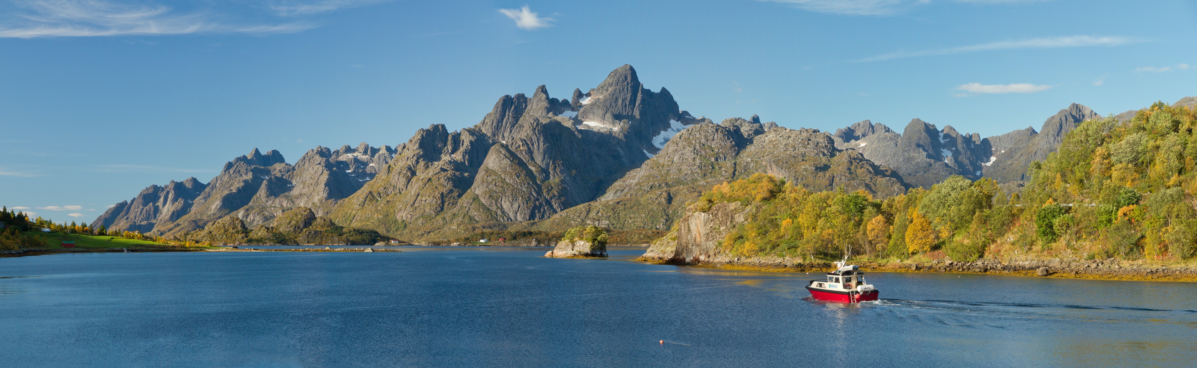 From Tennfjorden towards Raftsundet, Hinnøya, Norway, 2015 September - 4