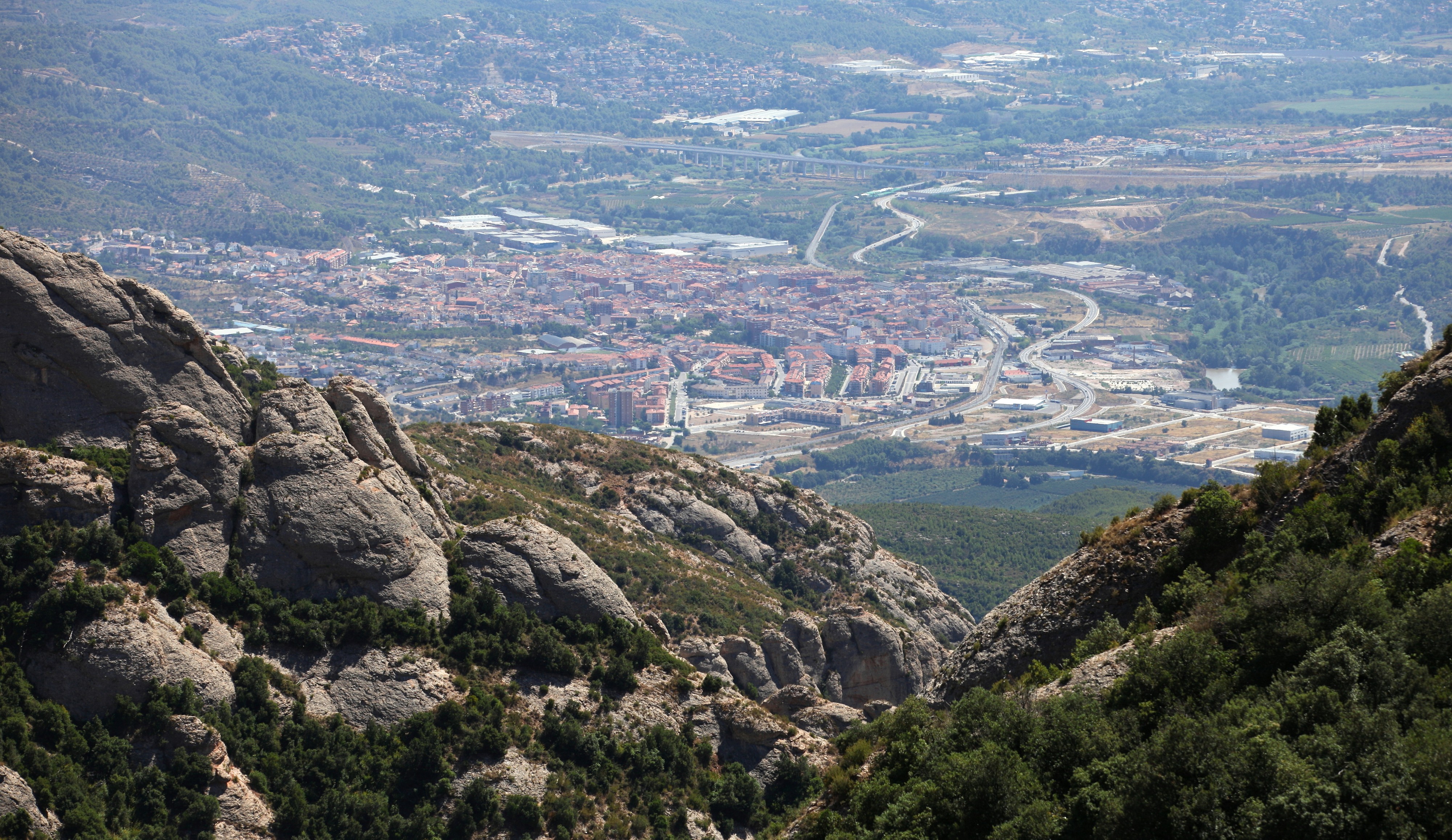 a view from Montserrat mountain, Catalonia, Spain, Europe, August 2013, picture 15
