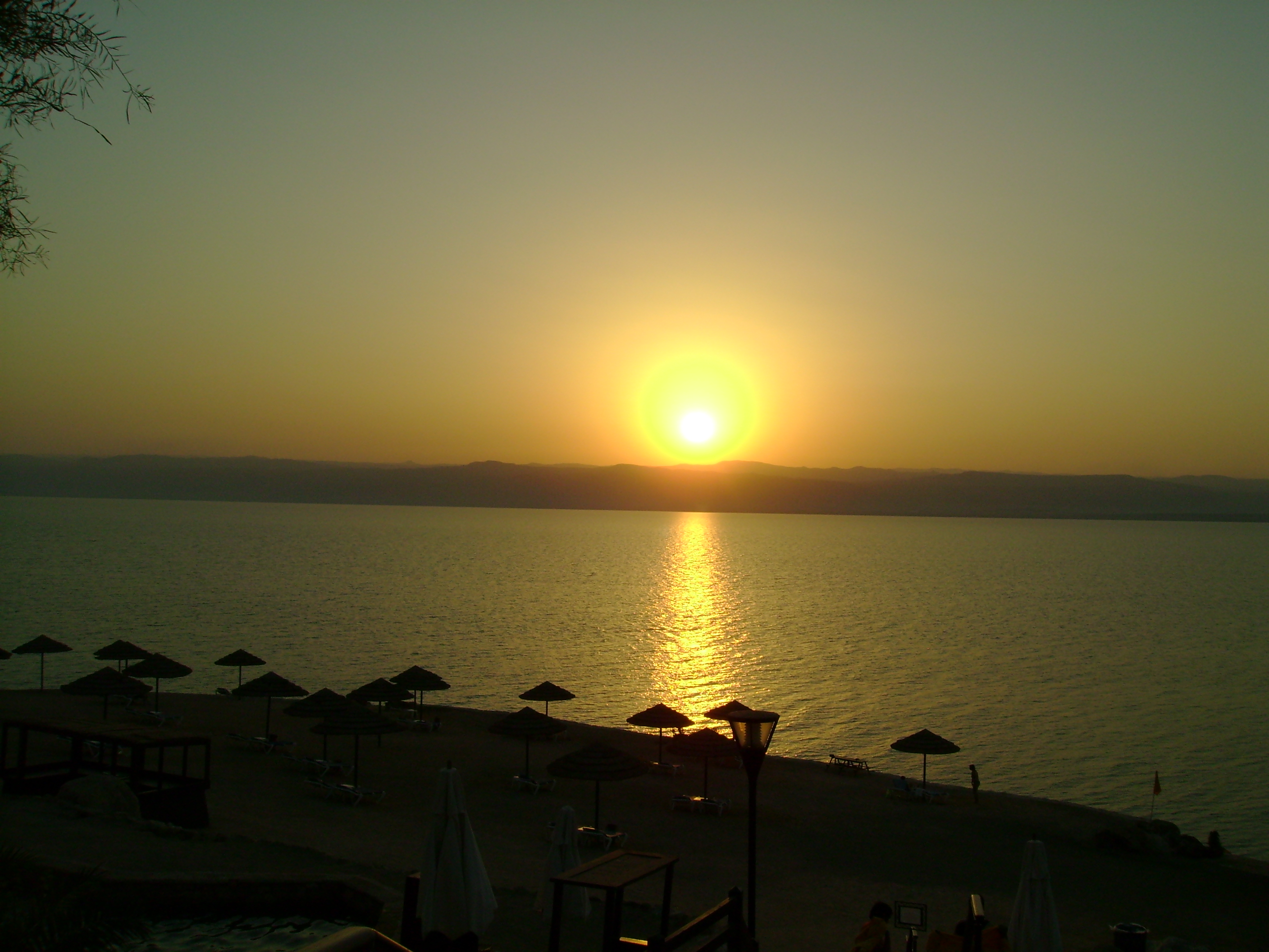 ---Sunset over Dead Sea---