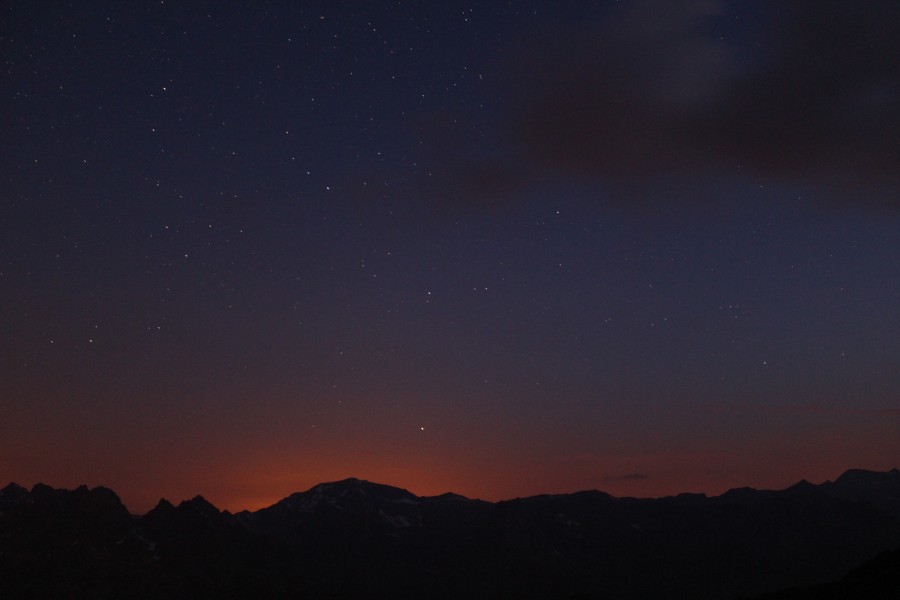 Lever de soleil Chamonix