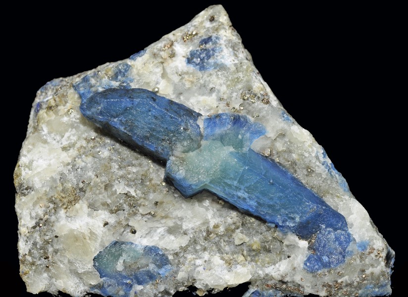Afghanite, pyrite, calcite 3