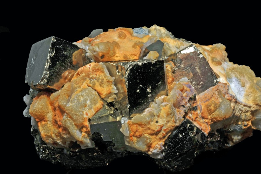 Pyrite, quartz 1 