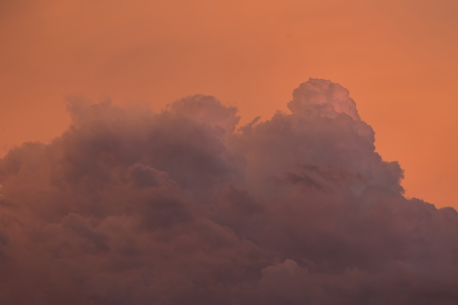 Cumulonimbus sunset detail, Albury NSW Australia