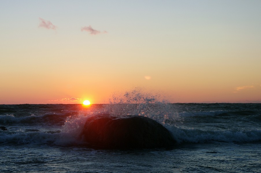 Päikeseloojang Pärispea rannas