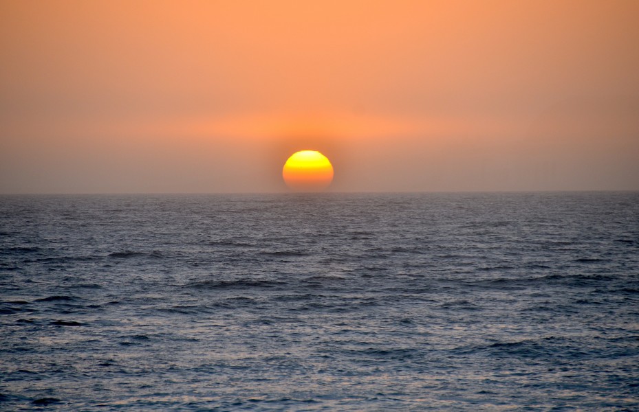 Sunset over the ocean (Namibia)