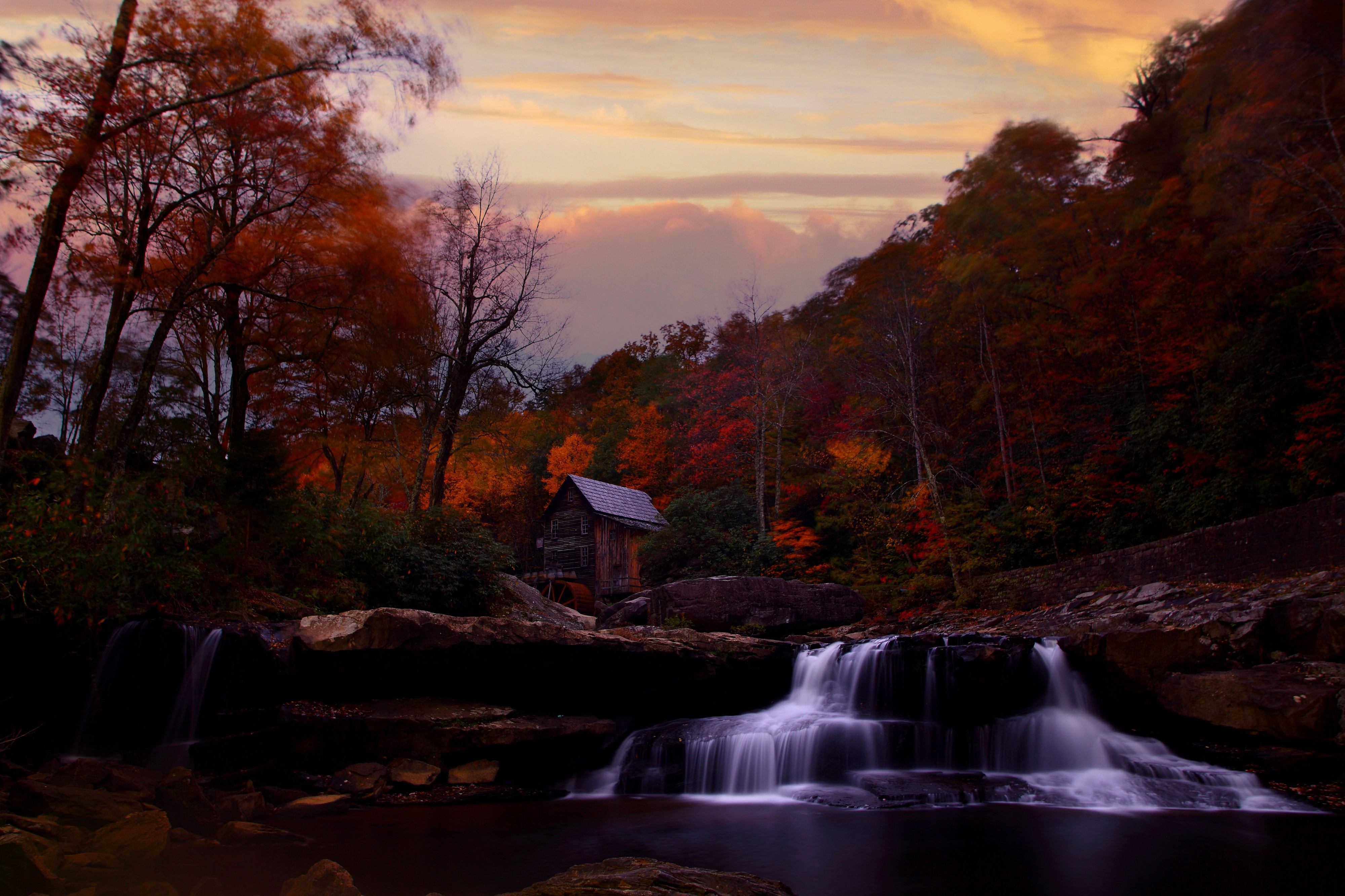 Fall-sunset-gristmill - Virginia - ForestWander