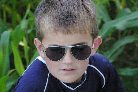 My son with cool glasses