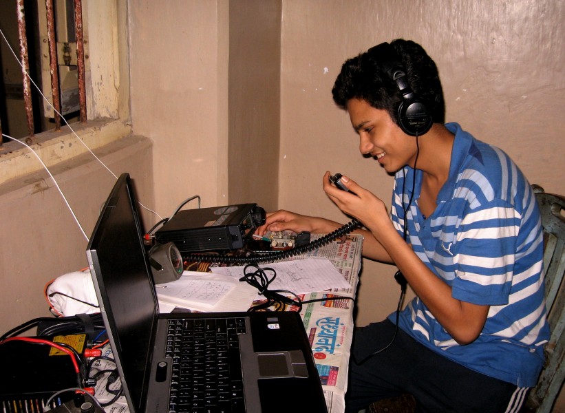 An Indian amateur radio operator on air.