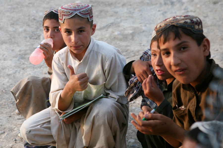 Afghan children 110503-M-TH715-051