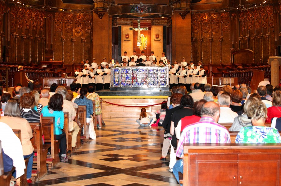 Escolania de Montserrat choir, Montserrat, Spain, August 2013, picture 2