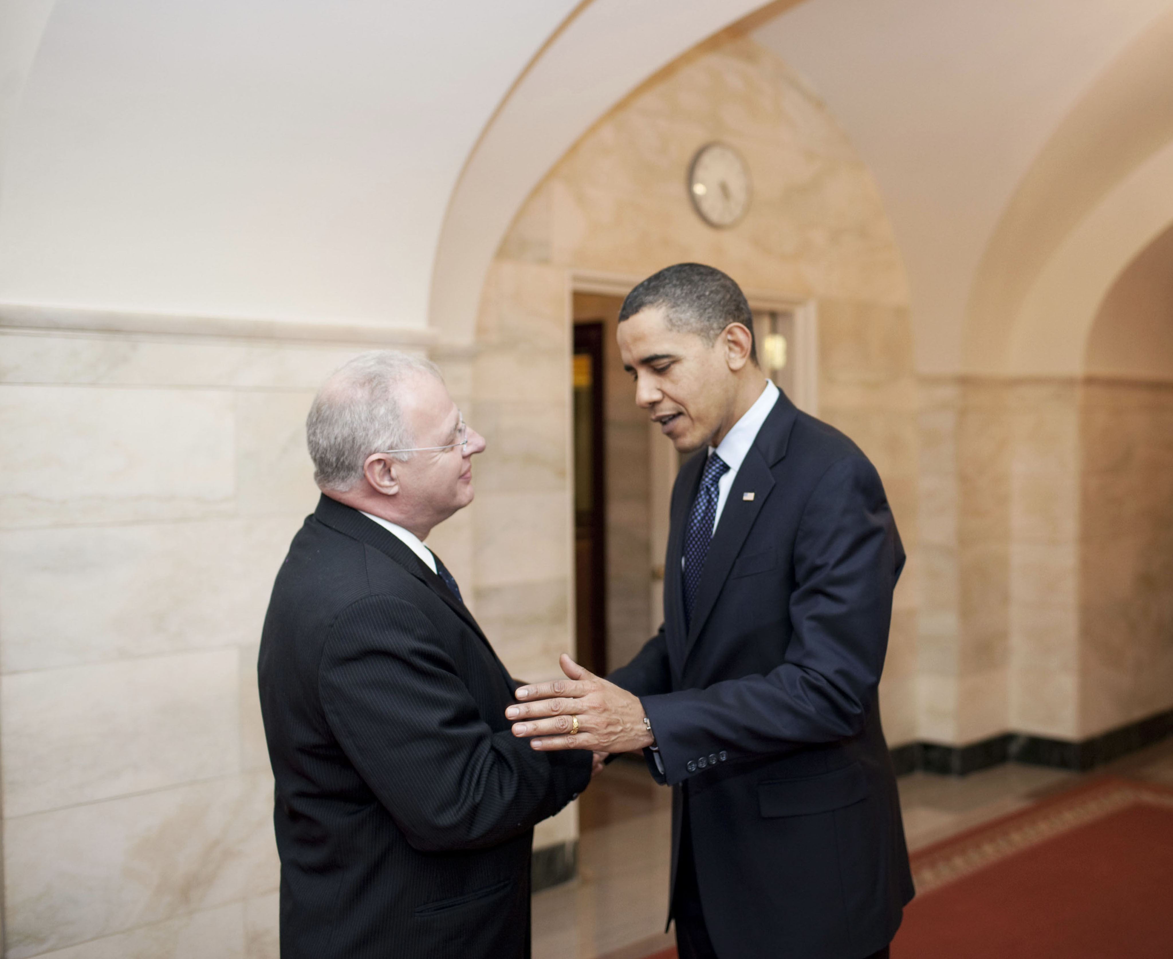 Howard Schmidt and Barack Obama