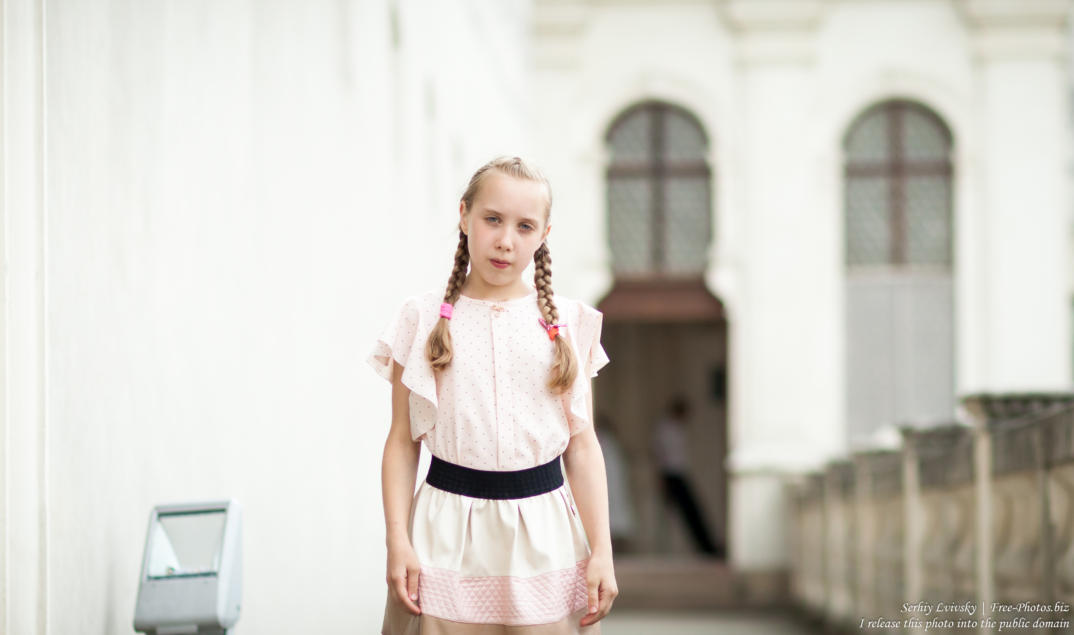 a child girl at Catholic recollections in Poland in July 2017, picture 4
