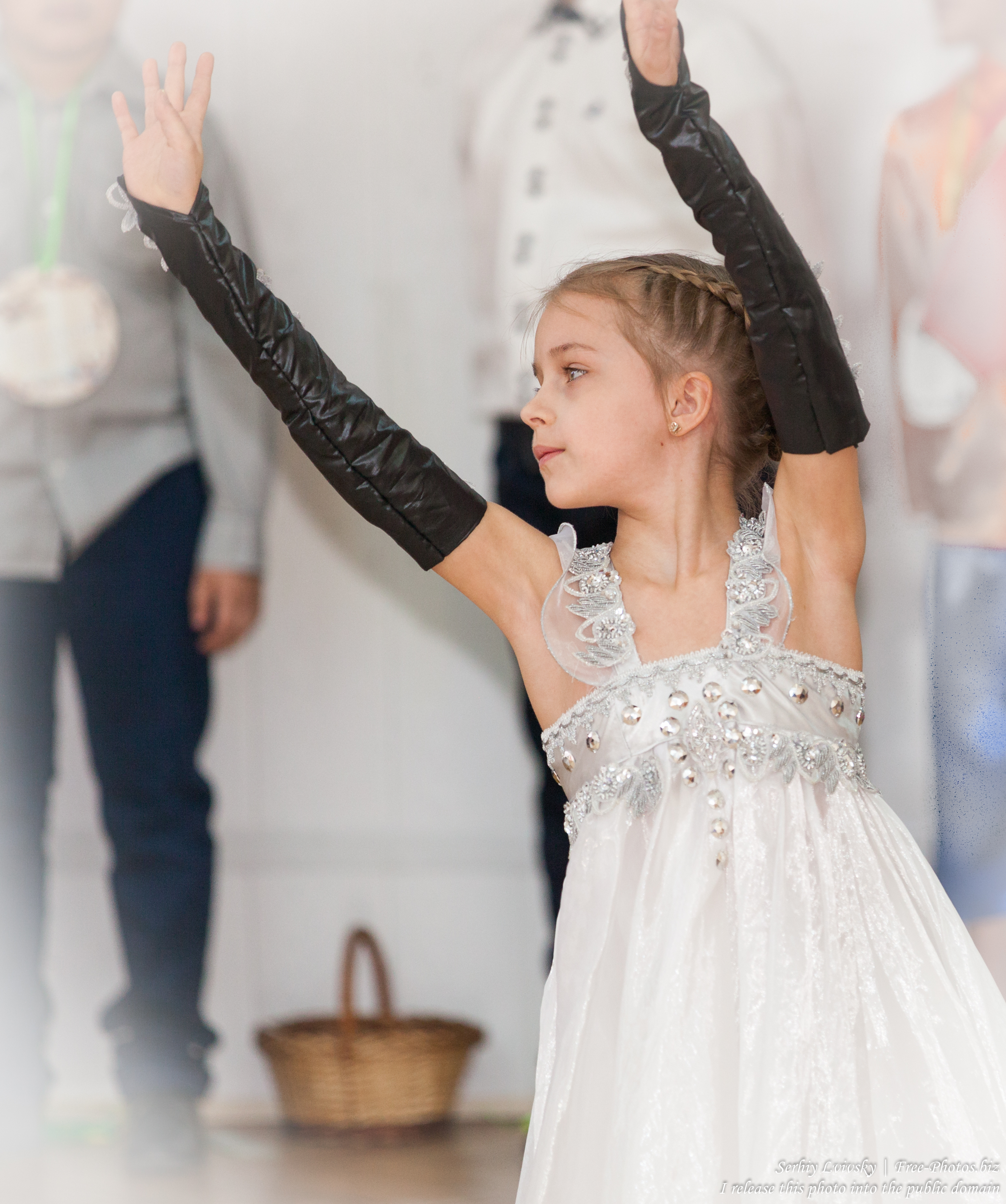 a cute schoolgirl dancing in March 2015, picture 2