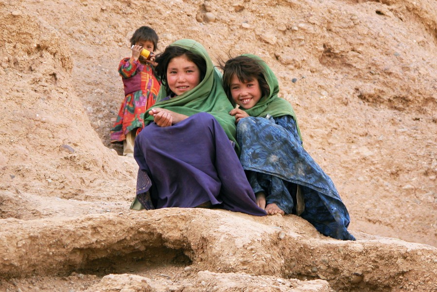 Bamiyan Site, children, Bamiyan, Afghanistan