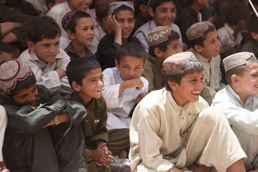 Boys from Spin Boldak in Afghanistan