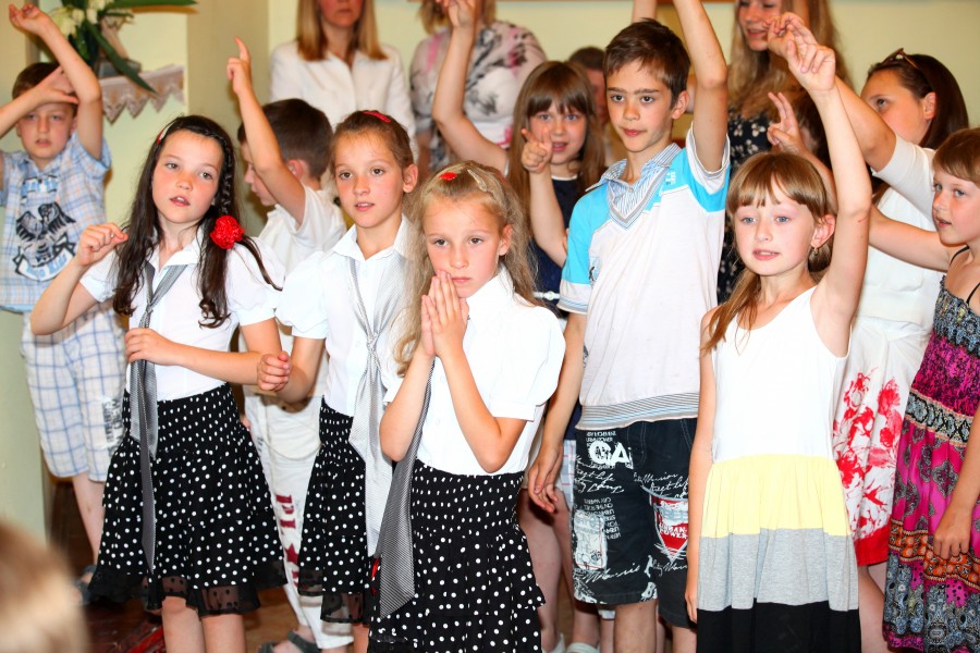 children in a Catholic church in July 2013