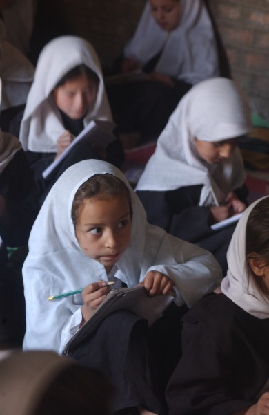 Girls' classroom in Afghanistan