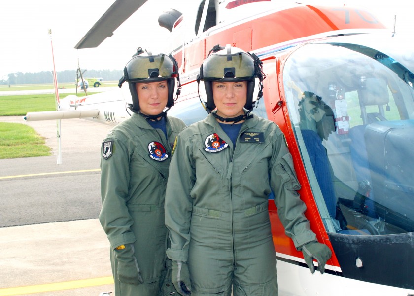 US Navy 040811-N-0000X-003 dentical twins Lt. j.g. Deborah, right, and Christa Kieszek recently received their Navy pilot^rsquo,s ^ldquo,Wings of Gold^rdquo, at Naval Air Station Whiting Field