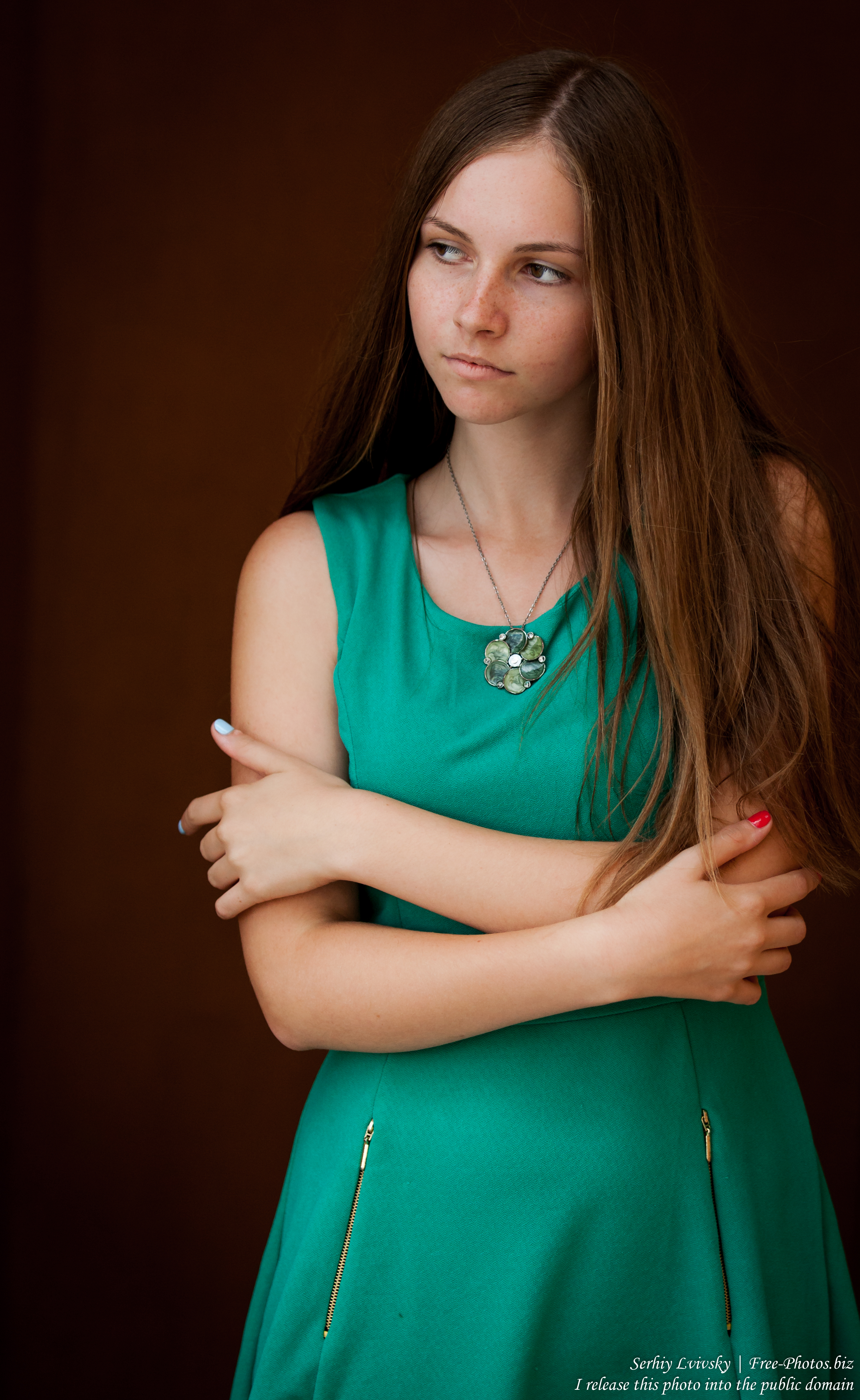 a 14-year-old Catholic girl photographed by Serhiy Lvivsky in August 2015, picture 9