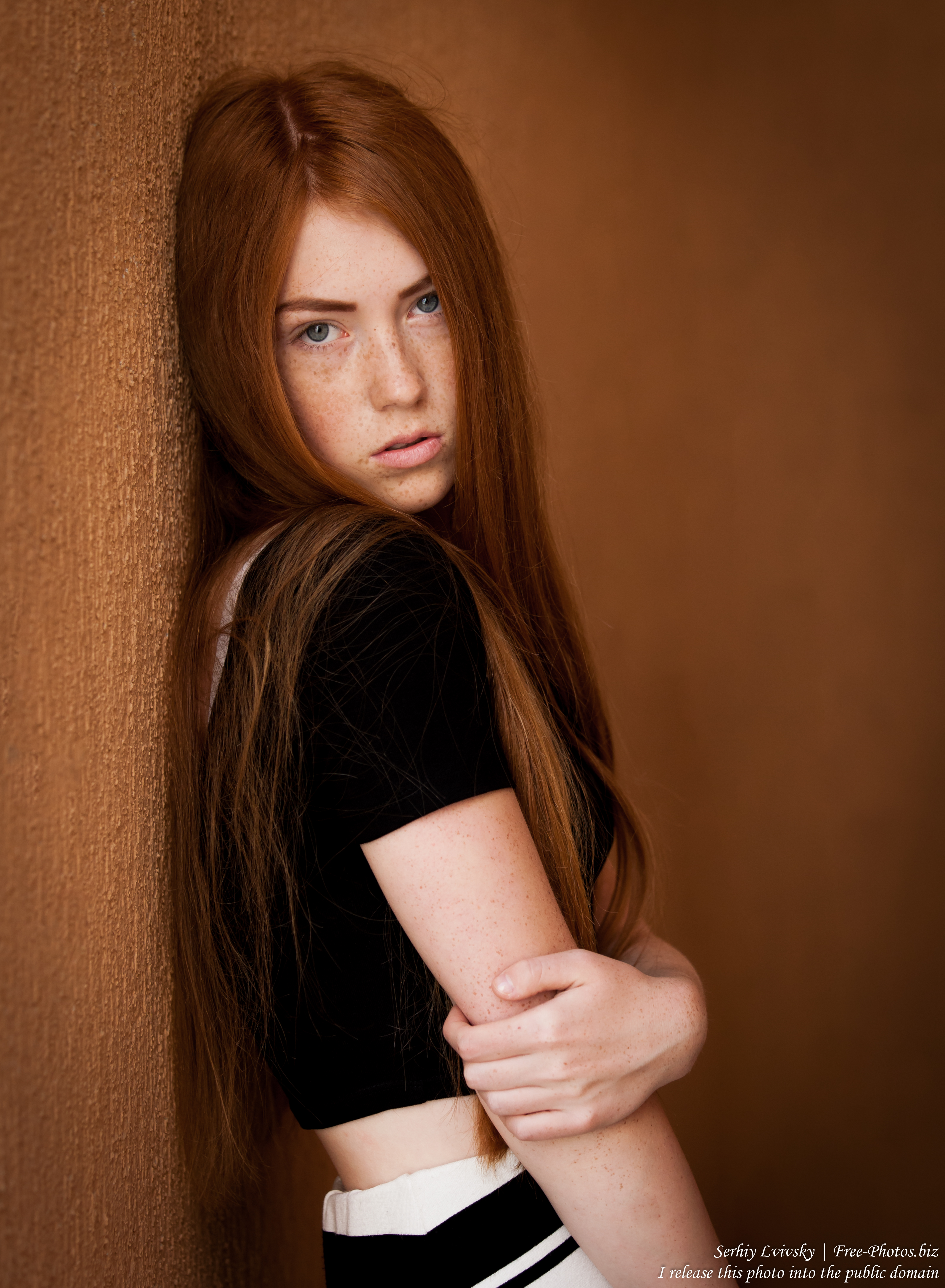 a 15-year-old red-haired Catholic girl photographed by Serhiy Lvivsky in August 2015, picture 16