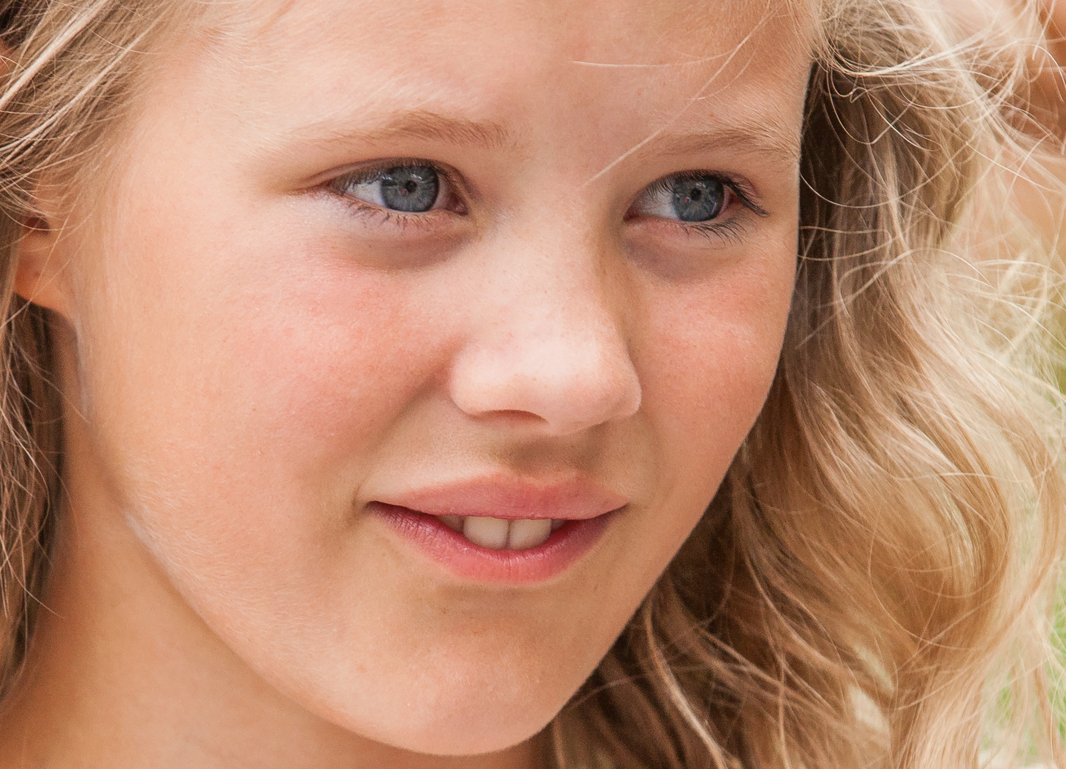 a blond beautiful girl photographed in Sigtuna, Sweden in June 2014, picture 13 out 20