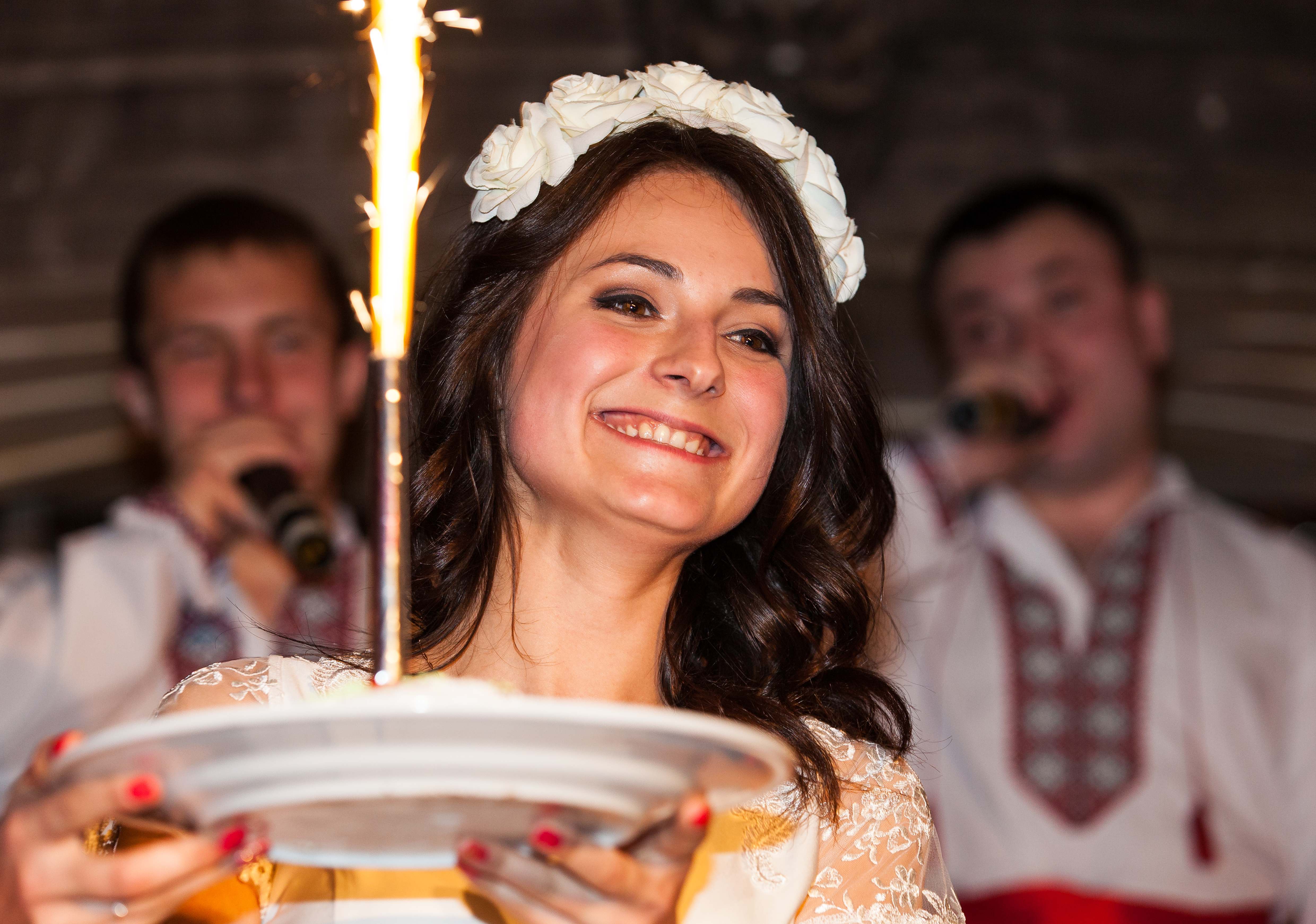 a beautiful brunette girl having her hen party in April 2014, photograph 2/20
