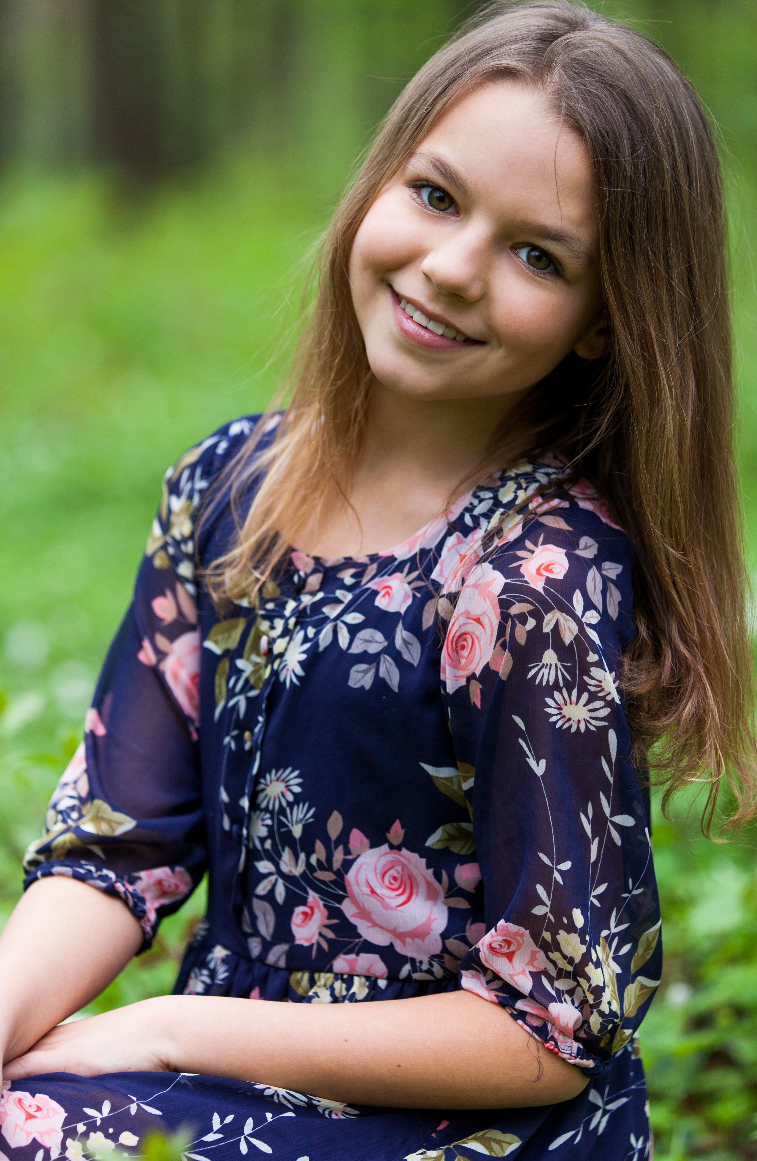 a cute 12-year-old girl photographed in May 2015, picture 8