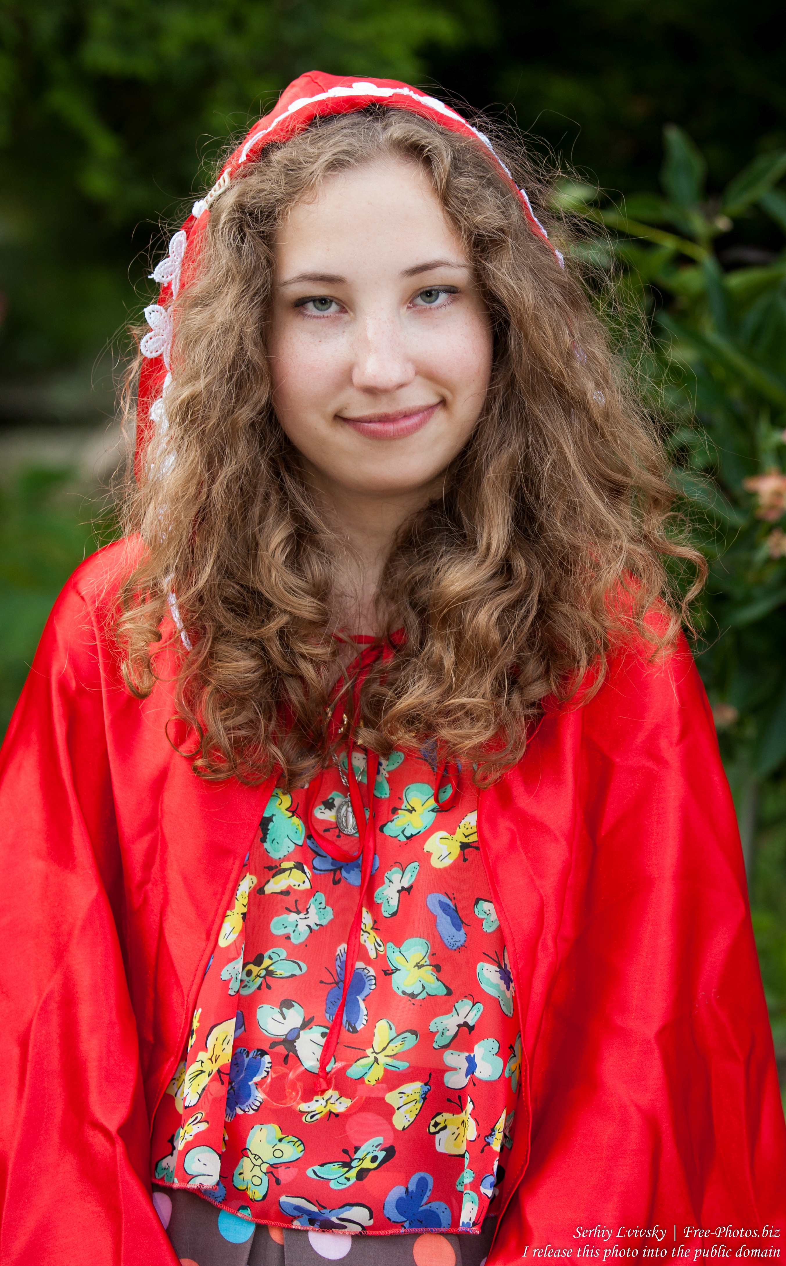 a girl from a Catholic camp photographed in July 2015
