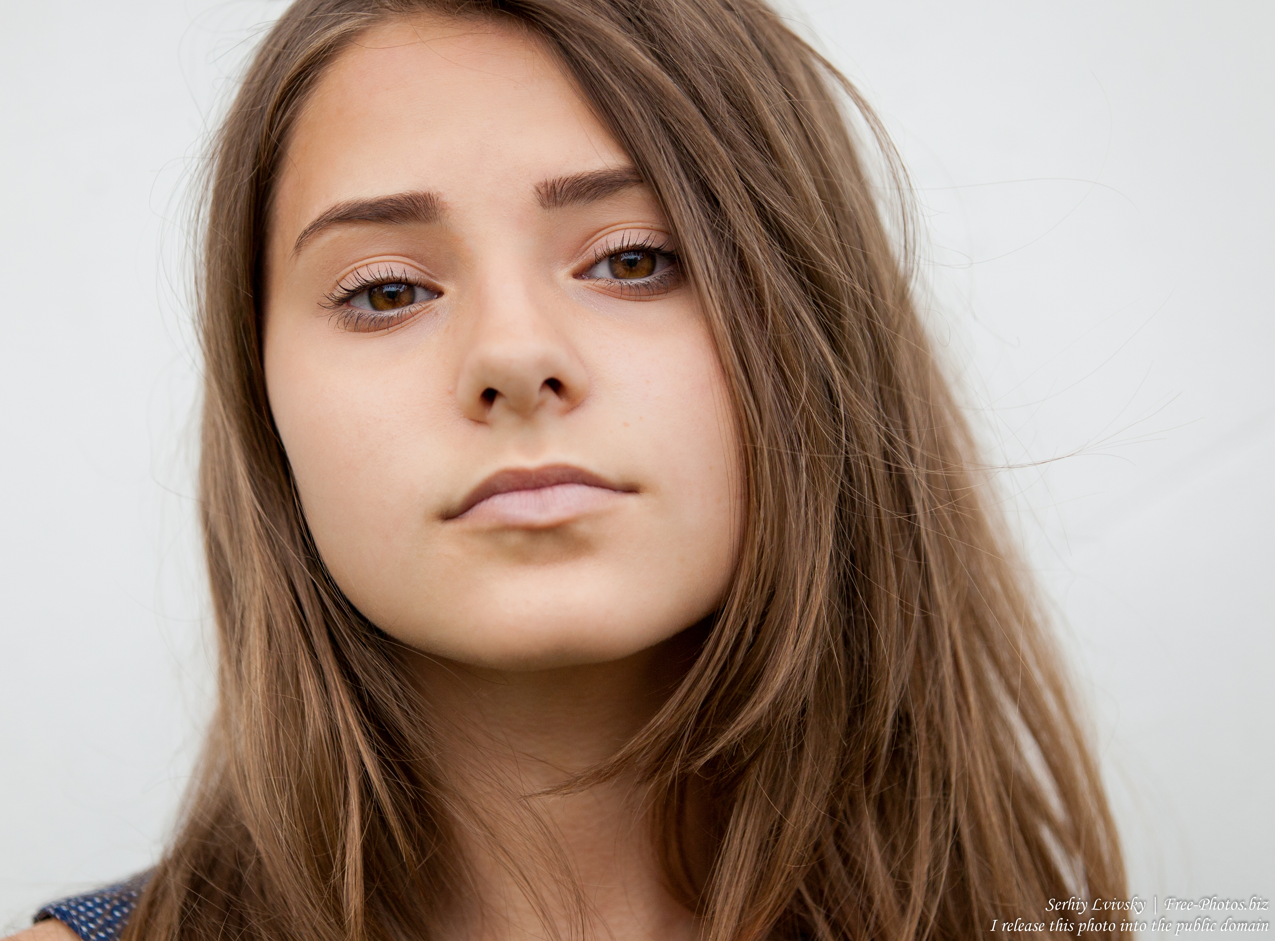 a 14-year-old brunette girl photographed in July 2015, picture 2