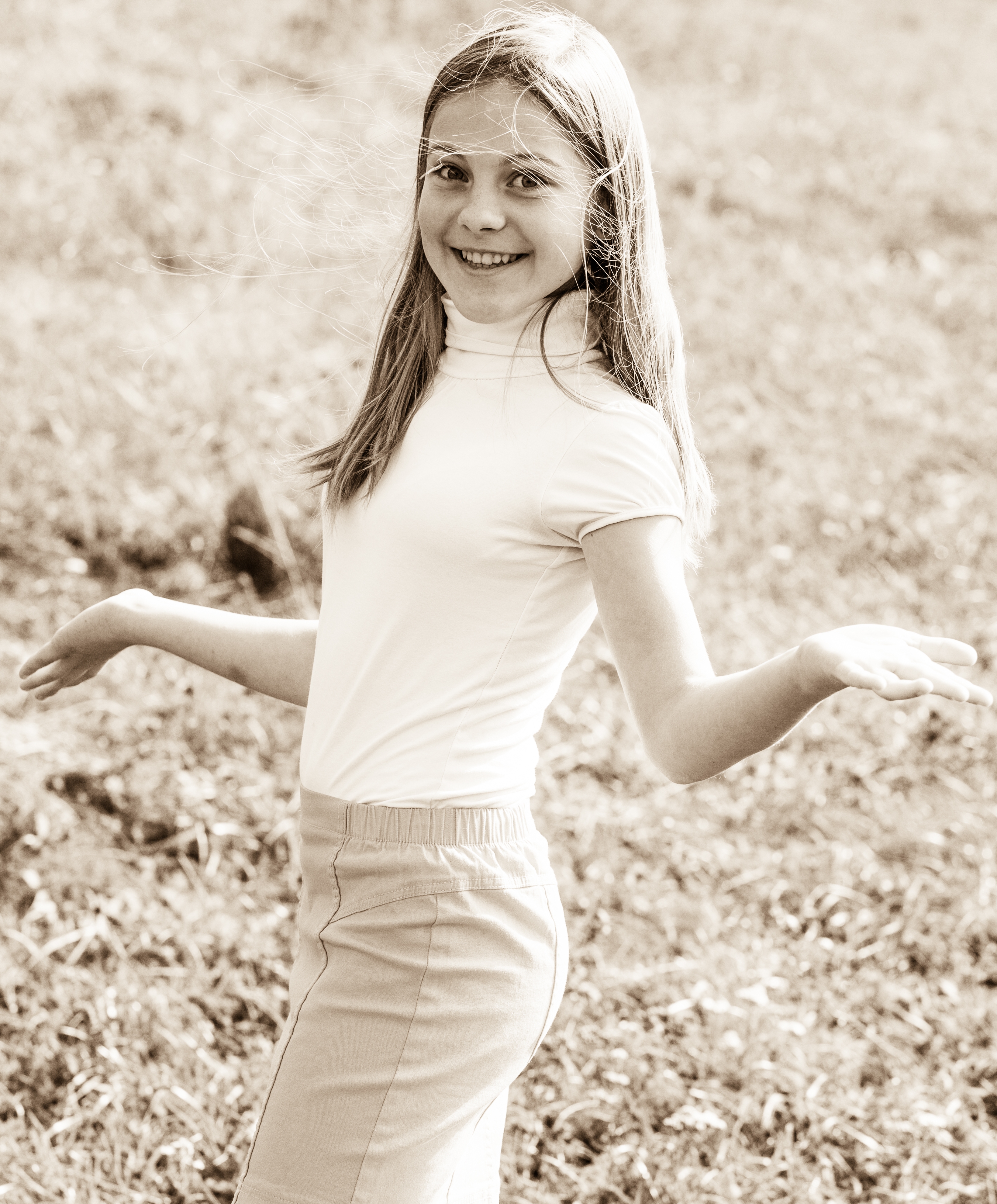 an amazingly beautiful young Catholic girl photographed in October 2014, picture 51, black and white